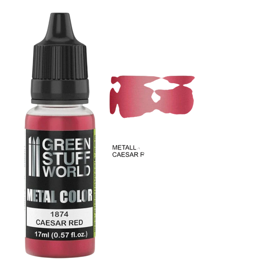 Green Stuff World - Metallic Paint Caesar Red 1874