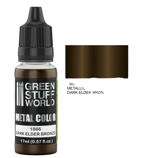 Green Stuff World - Metallic Paint Dark Elder Bronze 1866 for Models and Miniatures