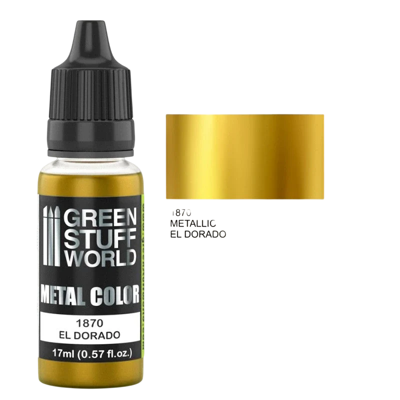 Green Stuff World - Metallic Paint El Dorado 1870 for Models and Miniatures