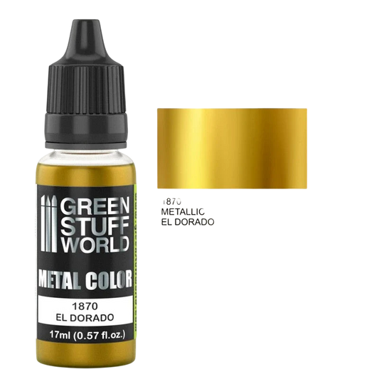 Green Stuff World - Metallic Paint El Dorado 1870 for Models and Miniatures