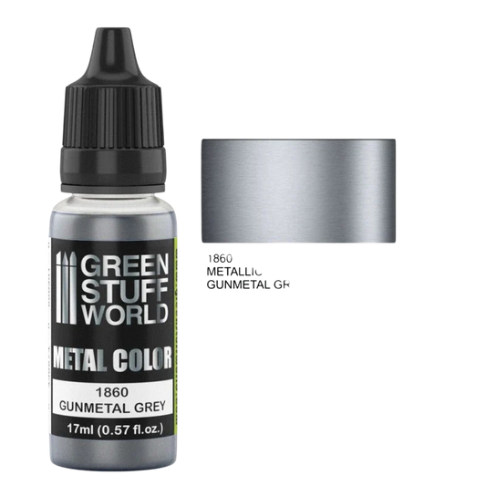 Green Stuff World - Metallic Paint Gunmetal Grey 1860