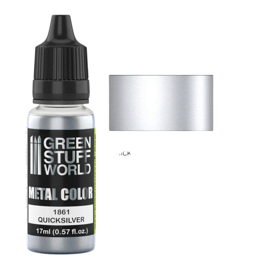 Green Stuff World - Metallic Paint Quicksilver 1861 for Models and Miniatures