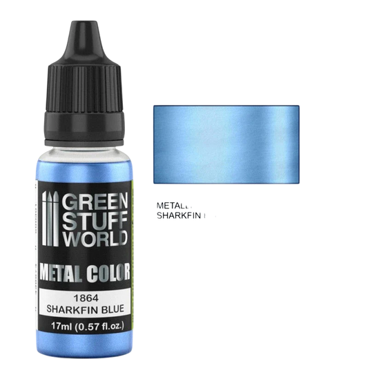 Green Stuff World - Metallic Paint Sharkfin Blue 1864