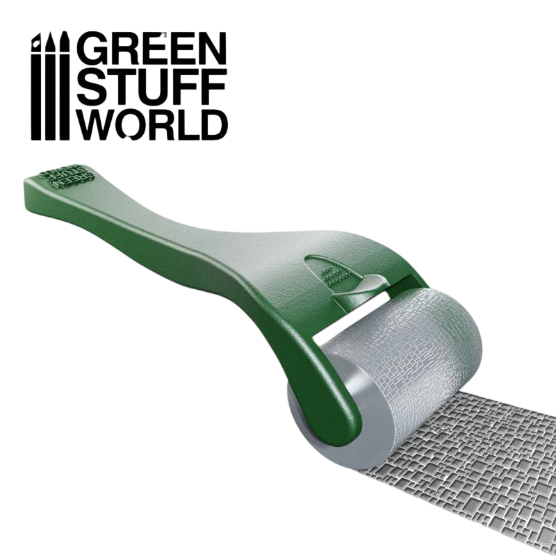 Green Stuff World - Rolling pin with Handle - Flagstone 15mm 10491