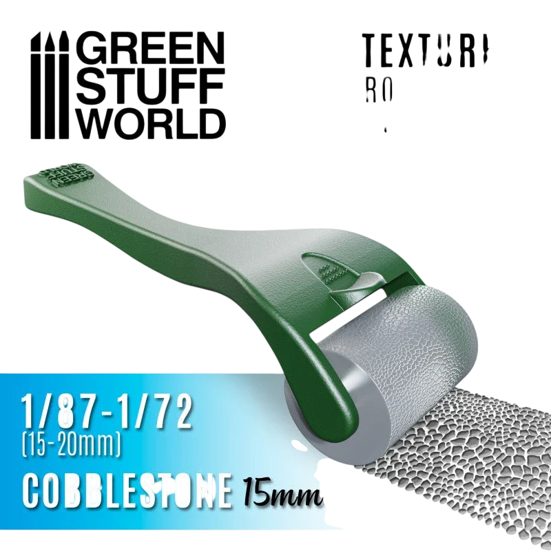 Green Stuff World - Rolling pin with Handle – Cobblestone 15mm 10482