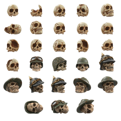 Green Stuff World 1000x Battlefield Resin Skulls 1:48-1:35 Wargaming and Modeling