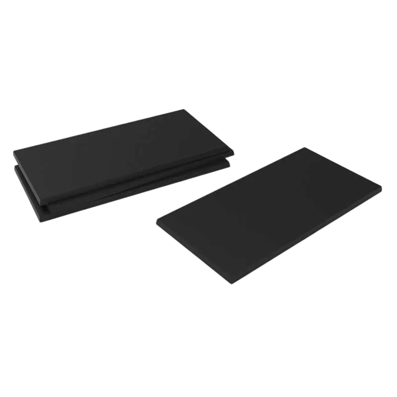 Green Stuff World 100x50mm Rectangular Plastic Bases - Black 9834