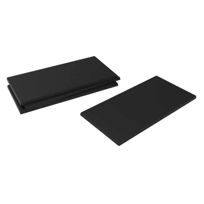 Green Stuff World 100x50mm Rectangular Plastic Bases - Black 9834