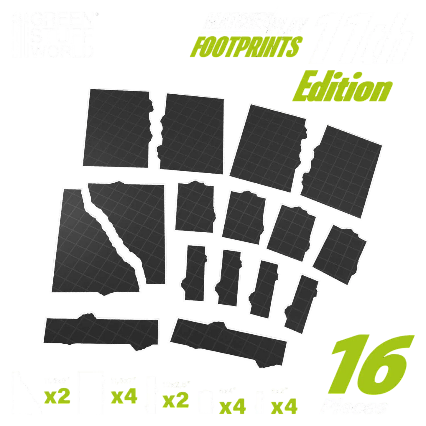 Green Stuff World 11th Edition Glasspack Footprints 40k compatible - Wargaming