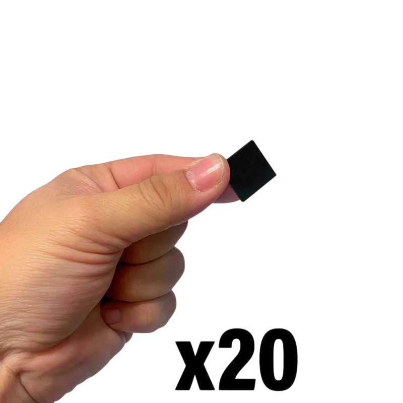 Green Stuff World 20mm Square Plastic Bases - Black 9830