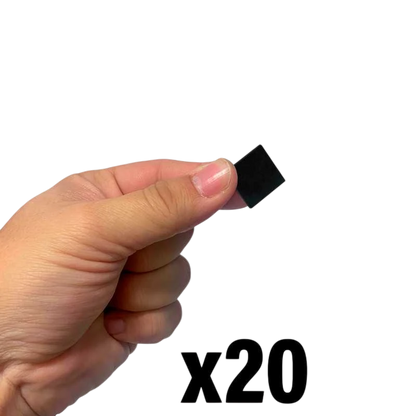 Green Stuff World 20mm Square Plastic Bases - Black 9830