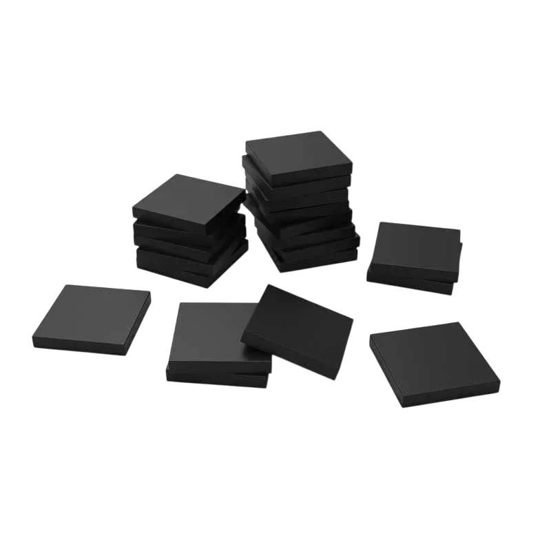 Green Stuff World 20mm Square Plastic Bases - Black 9830