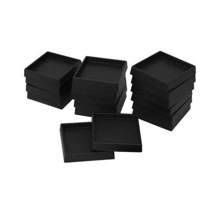 Green Stuff World 20mm to 25mm Adapter Plastic Square Bases - Black 11436