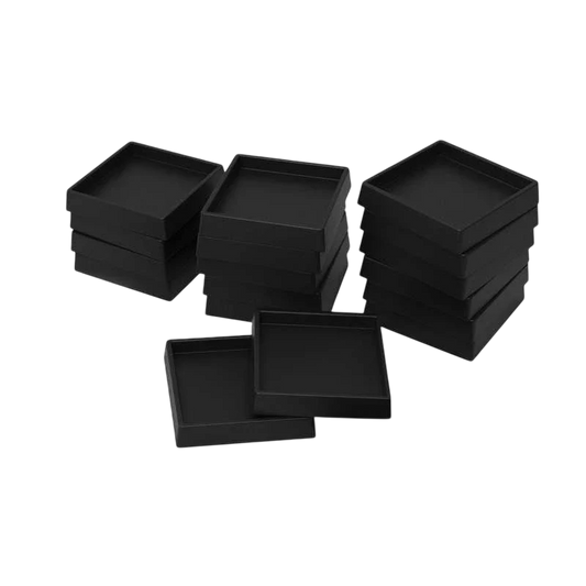 Green Stuff World 20mm to 25mm Adapter Plastic Square Bases - Black 11436