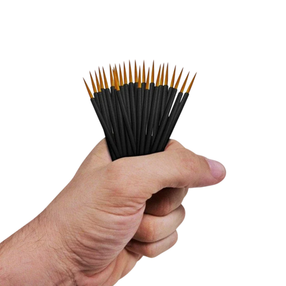 Green Stuff World 25 Disposable Brushes for Models and Miniatures 2419