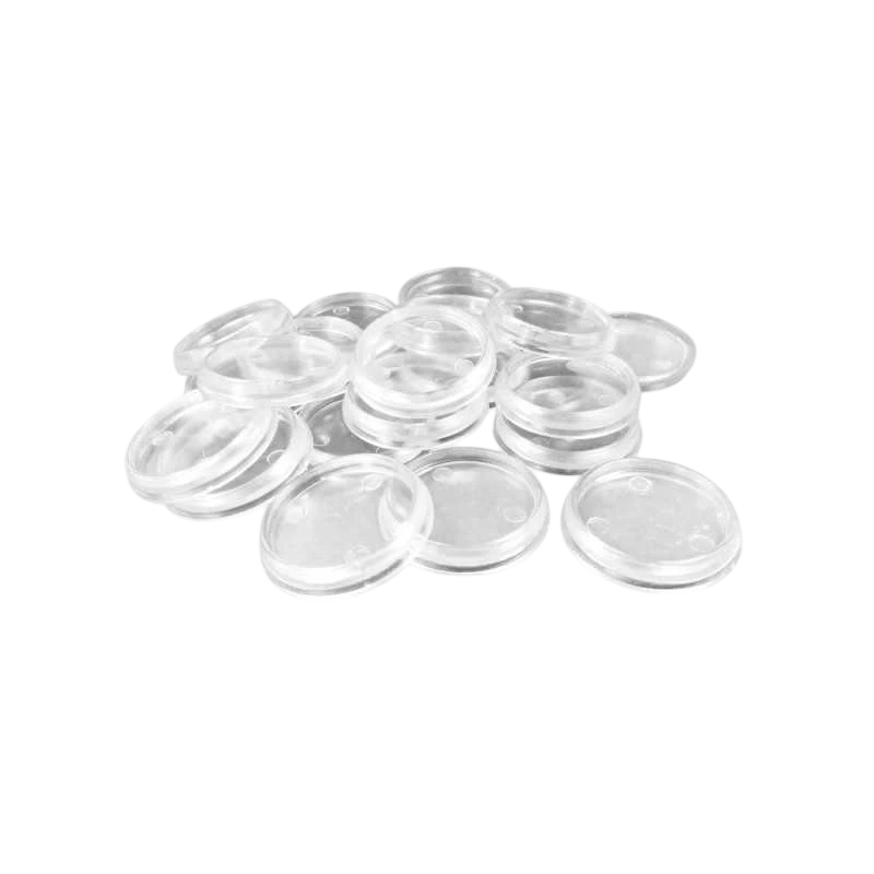 Green Stuff World 25mm Round Plastic Base Hollow - Clear - 20mm to 25mm Adapters 10910