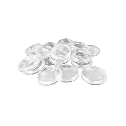 Green Stuff World 25mm Round Plastic Base Hollow - Clear - 20mm to 25mm Adapters 10910