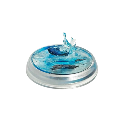 Green Stuff World 25mm Round Plastic Base Hollow - Clear - 20mm to 25mm Adapters 10910