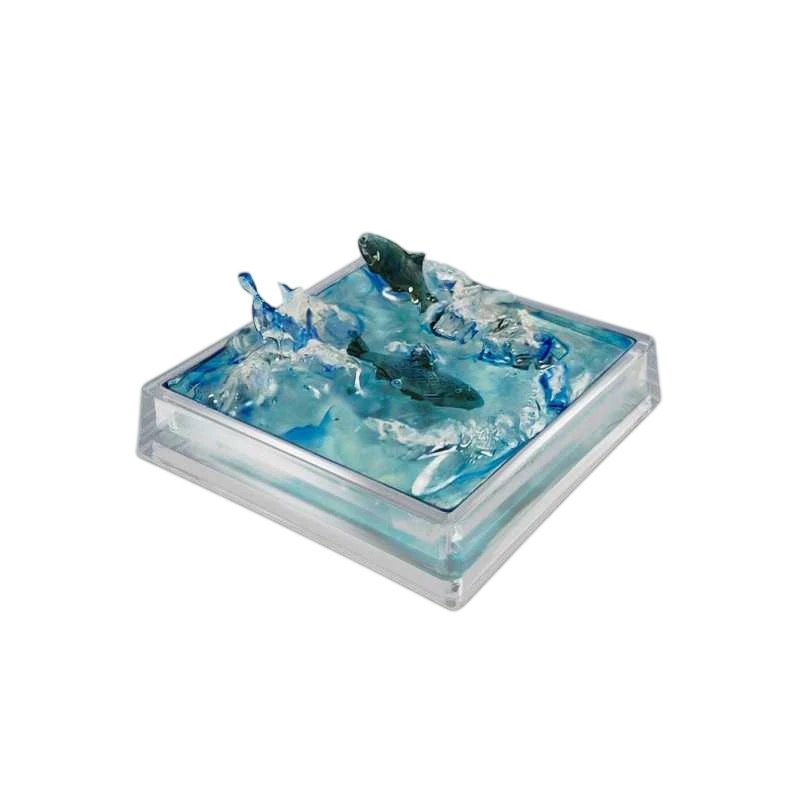 Green Stuff World 25mm Square Plastic Base Hollow - Clear - 20mm to 25mm Adapters 11431