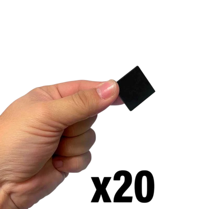 Green Stuff World 25mm Square Plastic Bases - Black 9831