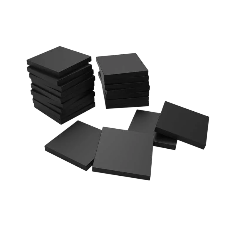 Green Stuff World 25mm Square Plastic Bases - Black 9831