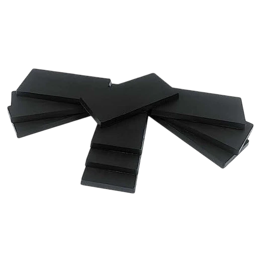Green Stuff World 25x50mm Rectangular Plastic Bases - Black 11432