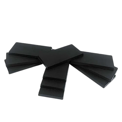 Green Stuff World 25x50mm Rectangular Plastic Bases - Black 11432