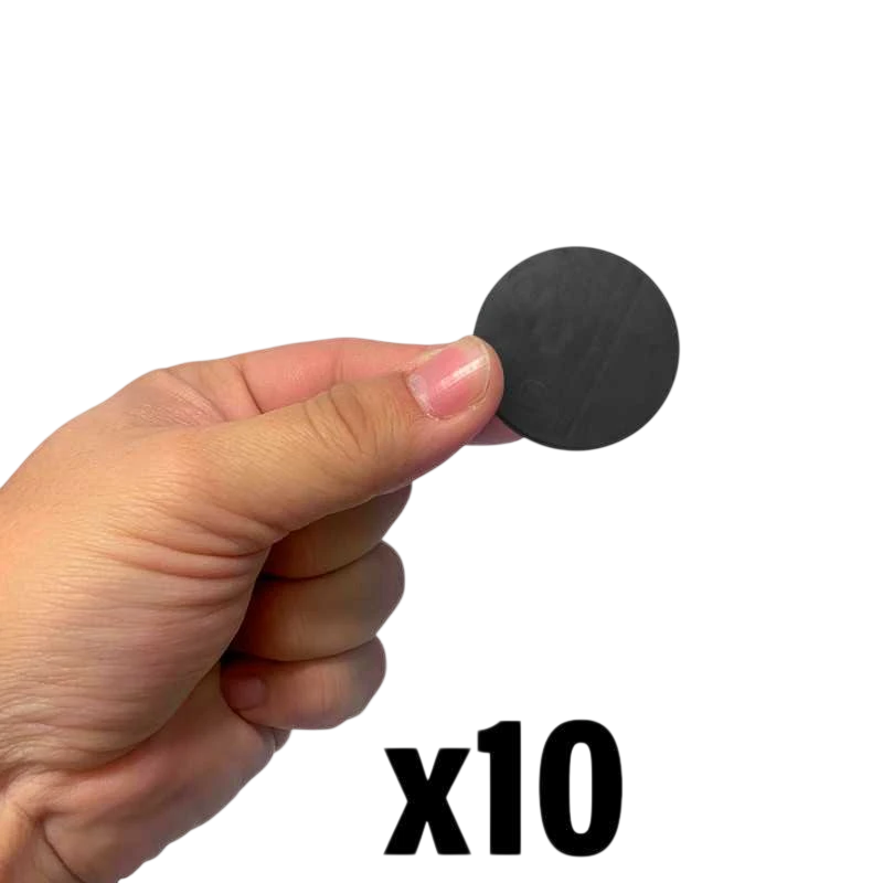 Green Stuff World 40mm Round Plastic Bases - Black 9823