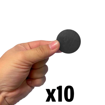 Green Stuff World 40mm Round Plastic Bases - Black 9823