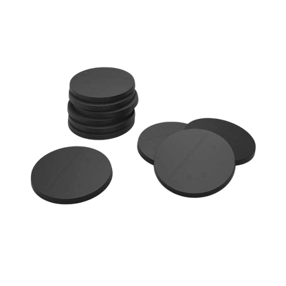 Green Stuff World 40mm Round Plastic Bases - Black 9823