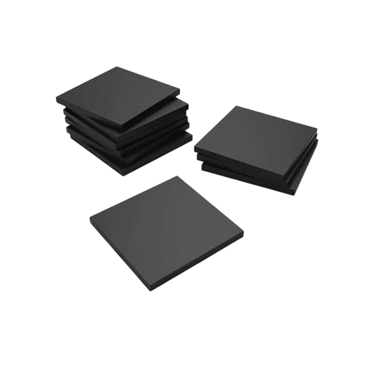 Green Stuff World 40mm Square Plastic Bases - Black 9832