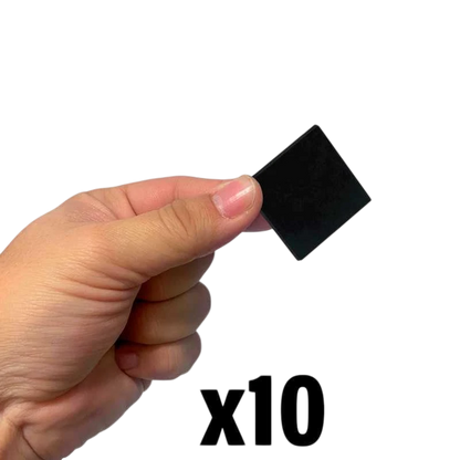 Green Stuff World 40mm Square Plastic Bases - Black 9832