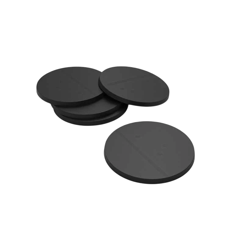 Green Stuff World 50mm Round Plastic Bases - Black 9824