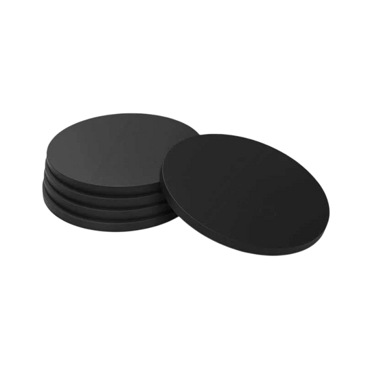 Green Stuff World 55mm Round Plastic Bases - Black 9825