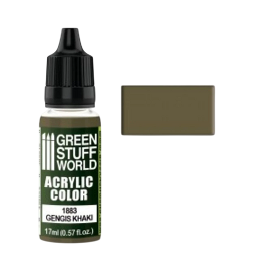 Green Stuff World Acrylic Color Genghis Khaki 1883