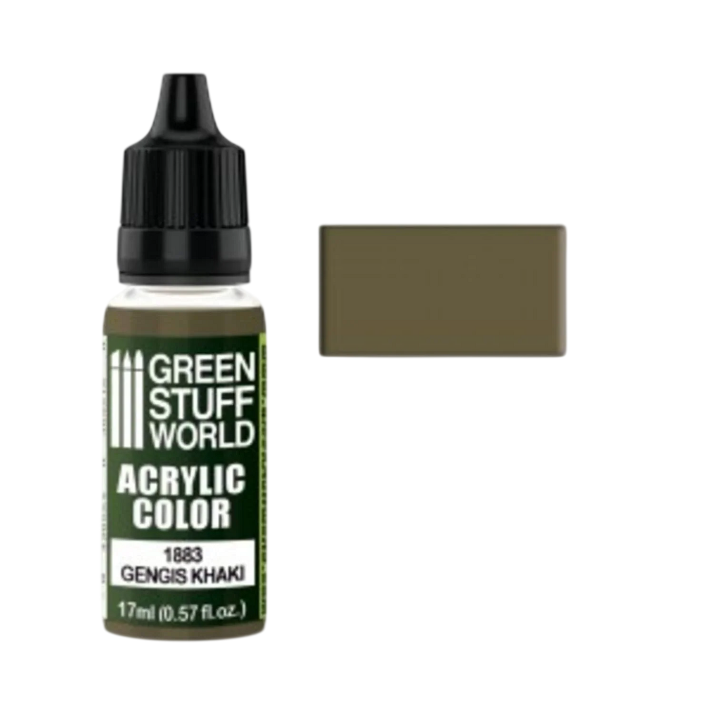 Green Stuff World Acrylic Color Genghis Khaki 1883