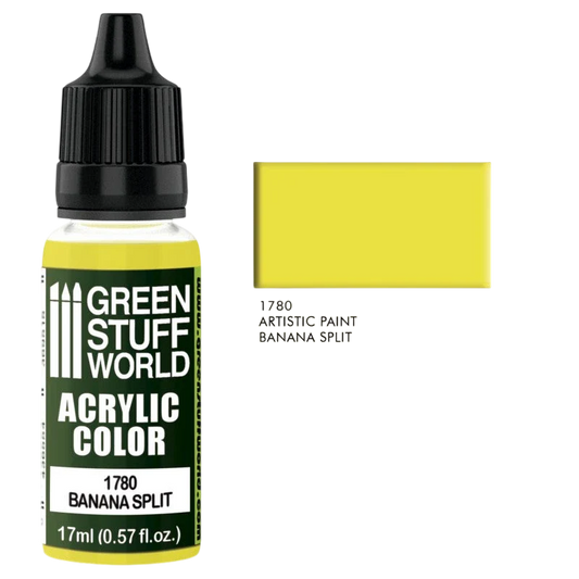 Green Stuff World – Acrylic Color Paint Banana Split 1780 for Models and Miniatures