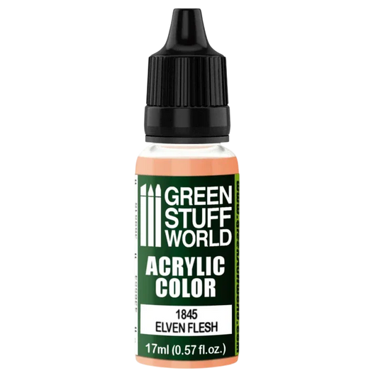 Green Stuff World Acrylic Color Paint Elven Flesh 1845 for Models and Miniatures