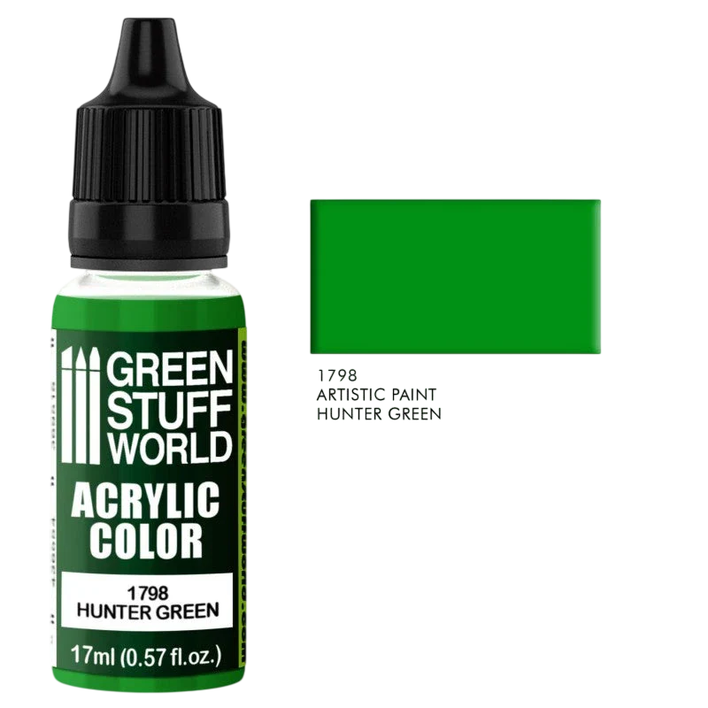 Green Stuff World – Acrylic Color Paint Hunter Green 1798 for Models and Miniatures
