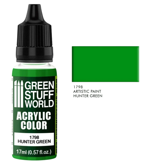 Green Stuff World – Acrylic Color Paint Hunter Green 1798 for Models and Miniatures