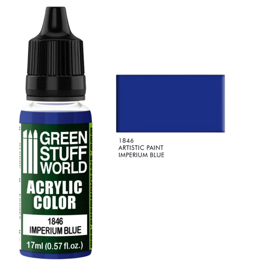 Green Stuff World – Acrylic Color Paint Imperium Blue 1846 for Models and Miniatures