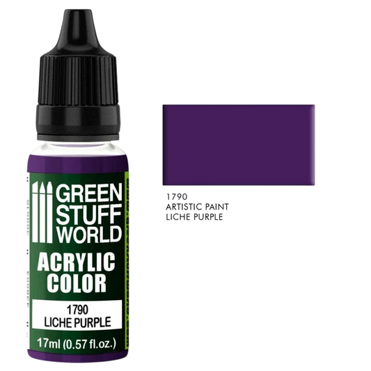Green Stuff World – Acrylic Color Paint Liche Purple 1790 for Models and Miniatures