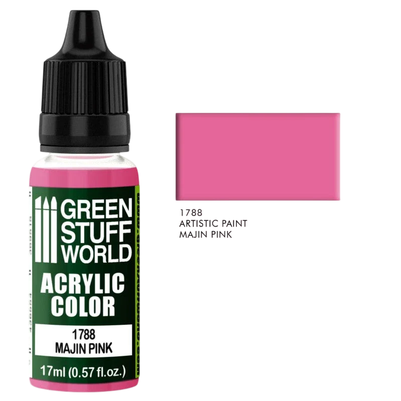 Green Stuff World – Acrylic Color Paint Majin Pink 1788 for Models and Miniatures