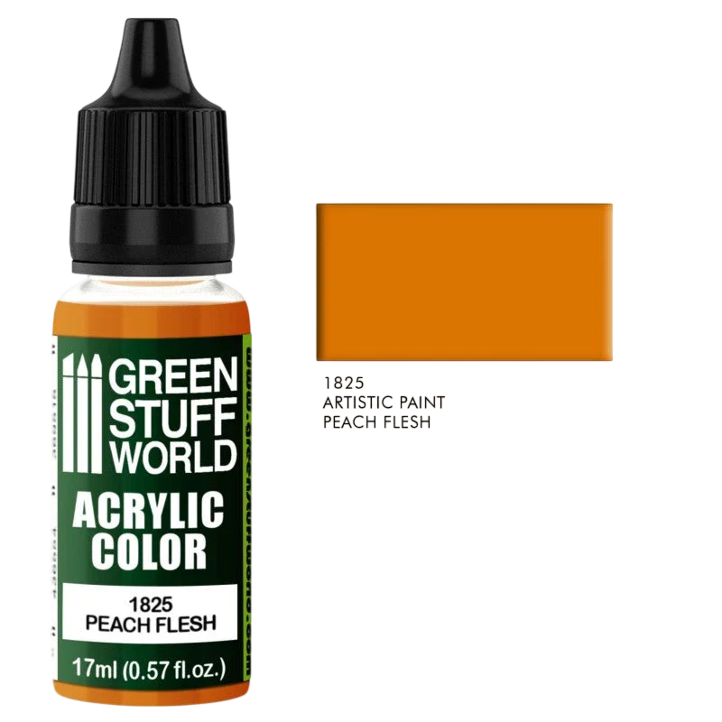 Green Stuff World – Acrylic Color Paint Peach Flesh 1825  for Models and Miniatures