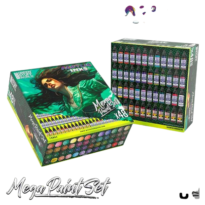 Green Stuff World Acrylic Dipping Ink and Contrast Mega Paint Set - 12263