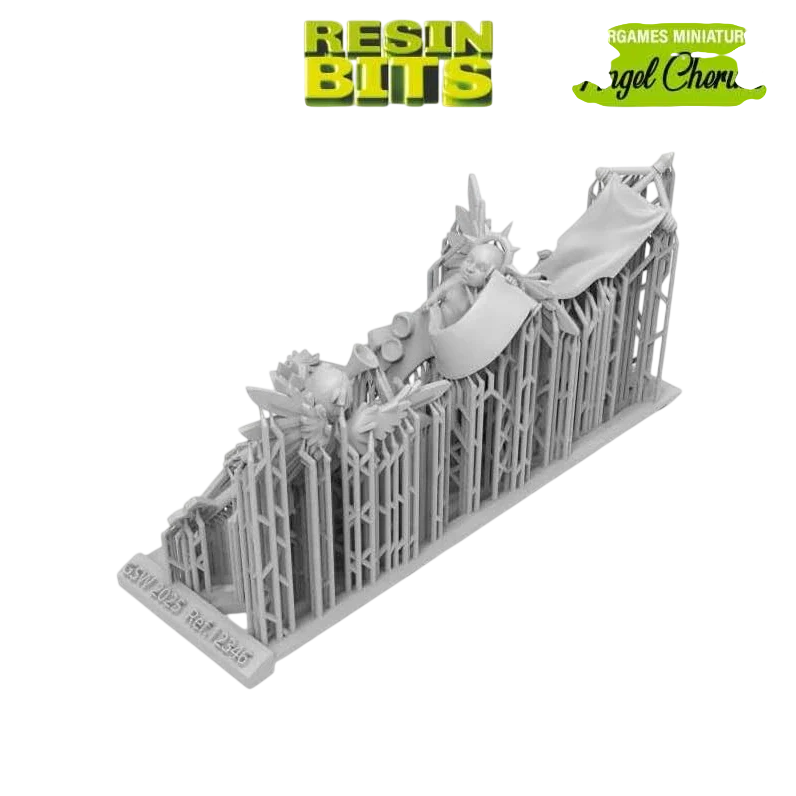 Green Stuff World Angel Cherubs with Keys, Scrolls, Banners in 40k Style 12346