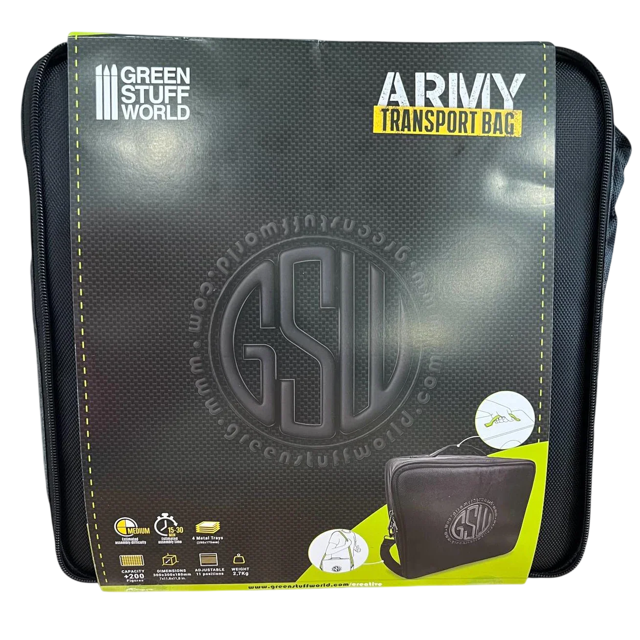 Green Stuff World Army Transport Bag for Storing up to 200 Wargaming Armies 11936