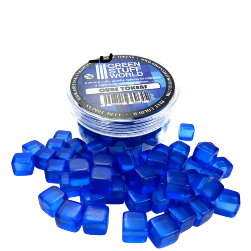 Green Stuff World Blue Cube tokens 1564