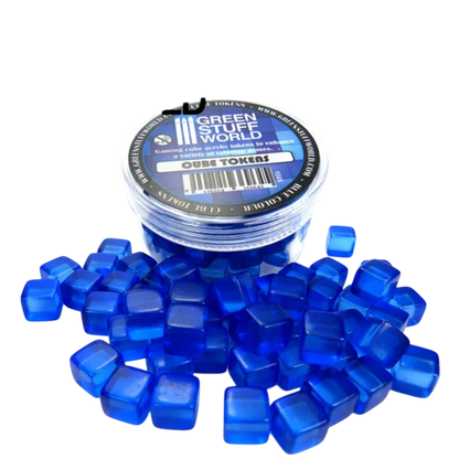 Green Stuff World Blue Cube tokens 1564
