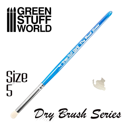 Green Stuff World Blue Series Dry Brush – Size 5 for Models & Miniatures 2954